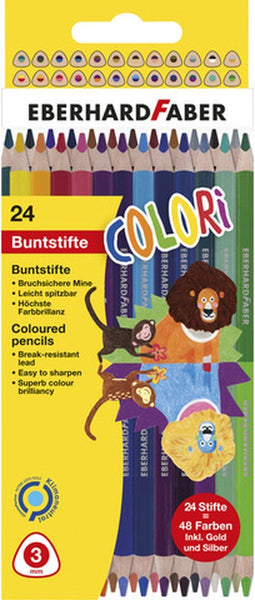 Eberhard Faber kleurpotloden - Colori - 2-zijdig - 24 stuks/48 kleuren - EF-514822