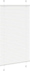 vidaXL - Plissé - rolgordijn - 70x100 - cm - stofbreedte - 69,4 - cm - polyester - wit