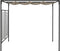 Prieel met uittrekbaar dak 180 g/m² 3x4x2,3 m taupe