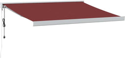 vidaXL - Luifel - automatisch - uittrekbaar - 300x250 - cm - bordeauxrood