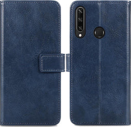 iMoshion Hoesje Geschikt voor Huawei Y6p Hoesje Met Pasjeshouder - iMoshion Luxe Bookcase - Donkerblauw