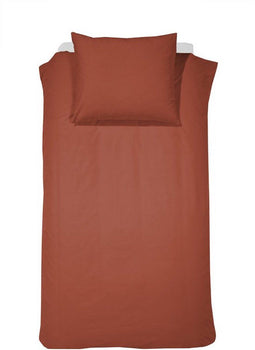 Damai - Kinderdekbedovertrek - Satijn - 100x135 cm - Clay