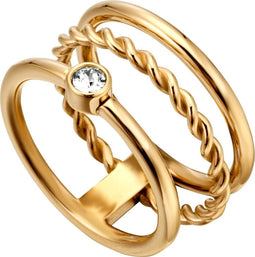 Esprit ESRG000422 Loris - Ring - 3 losse ringen met zirkonia - Goudkleurig