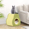 Coast Kattenhuis - Avocado-vorm - Met Krabpaal - 35 x 33 x 40 cm - Groen
