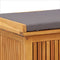 vidaXL - Opbergbox - voor - buiten - 113x50x60,5 - cm - massief - acaciahout