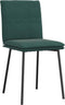 vidaXL - Eetkamerstoelen - 2 - st - fluweel - donkergroen