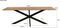 1x Livingfurn - Eetkamertafel Oslo Spider Acacia 180 cm - Acacia / Gecoat Staal