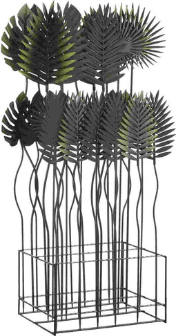 Mica Decorations Deco Object Tuinblad - 54x45x119 cm - Ijzer - Groen