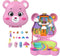 Polly Pocket Troetelbeertjes - Compacte Speelfigurenset - 3 micropoppen