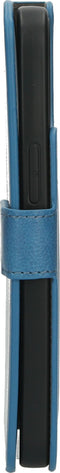 Mobiparts iPhone 15 Pro Max - Classic Wallet Case - Ruimte voor pasjes - Steel Blue