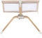 Lionelo Malin Evo - 3in1 Wieg Campingbed Babybed - Schommelfunctie Verstelbare Matras - Beige Natural
