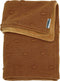Meyco Baby Knots Velvet - Ledikantdeken - Dubbelzijdig 100x150cm - Camel