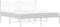 vidaXL - Bedframe - met - hoofdbord - metaal - wit - 180x200 - cm