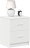 vidaXL - Nachtkastje - met - 2 - lades - 40x36x50 - cm - wit