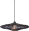 GOOD&MOJO Hanglamp Zanzibar - Rotan Zwart - Ø55cm - Modern - Hanglampen Eetkamer, Slaapkamer, Woonkamer