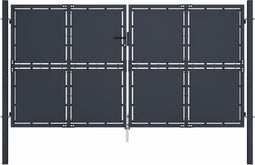 vidaXL - Poort - 300x200 - cm - staal - antraciet
