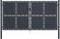 vidaXL - Poort - 300x200 - cm - staal - antraciet