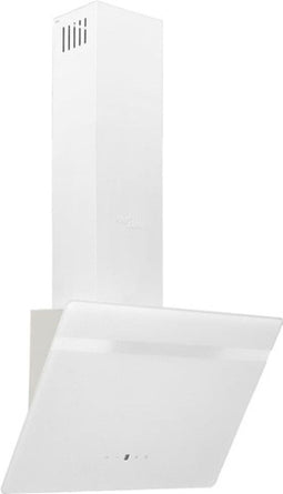vidaXL Wandafzuigkap 60 cm staal en gehard glas wit