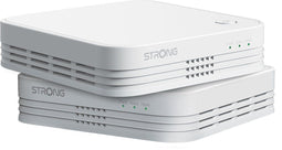 STRONG Atria - WiFi Mesh Kit - 1200 Mbps - Tot 300 m² extra WiFi-dekking - Dual Band 2,4 GHz + 5 GHz - 3 Ethernetpoorten - Wit (2 stuks)