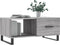 vidaXL - Salontafel - 90x50x40 - cm - bewerkt - hout - grijs - sonoma - eikenkleurig
