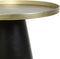 Light & Living Salontafel Popeta - Antiek Brons/Zwart - Ø60cm - Industrieel