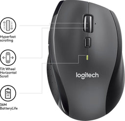 Logitech M705 - Draadloze Marathon Muis - Batterijlevensduur 3 jaar