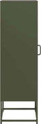 vidaXL - Hoge - kast - 36x39x123 - cm - koudgewalst - staal - olijfgroen
