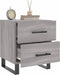 vidaXL - Nachtkastjes - 2 - st - 40x35x47,5 - cm - bewerkt - hout - grijs - sonoma - eiken