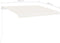 vidaXL - Luifel - vrijstaand - handmatig - uittrekbaar - 350x250 - cm - crèmekleurig