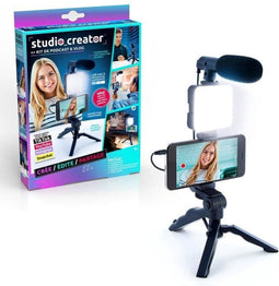 Vlogkit - Studio creator - Podcast & Vlogkit met licht en microfoon - INF 033 - Canal Toys