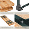 tectake® Biertafelset Ludwig - 3-delig - Inklapbaar met Parasolhouder - 6 Personen - 170 x 46 x 78 cm