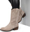 PS Poelman BILLY - Cowboy laars - Rits - Beige/taupe