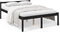 vidaXL - Seniorenbed - massief - grenenhout - zwart - 135x190 - cm