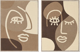 Schilderij Home Esprit Abstract 53 X 4,3 X 73 Cm (2 Stuks)