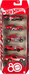 Hot Wheels - 80e Verjaardag 5-Pack - Speelgoedauto's 1:64 met Verzamelverpakking (5 stuks)