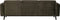 BePureHome Statement 3-Zits Bank - Velvet - Groen - 77x230x93
