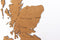 MiMi Innovations® Luxe Houten Landkaart - Muurdecoratie - United Kingdom and Republic of Ireland - 106x61 cm/41.7x24 inch - Bruin