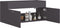 vidaXL - Wastafelkast - 100x38,5x46 - cm - bewerkt - hout - grijs