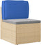 vidaXL - Palletkussen - voor - Rugleuning - Koninklijk - Blauw - 60x40x12 - cm - Oxford - Stof