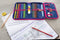 Eberhard Faber etui - gevuld - 31-delig - 2-laags - blauw/roze - EF-577471