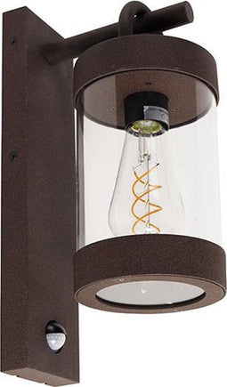 TRIO SAMBESI - Wandlamp - Bewegingssensor - Roestbruin - IP44