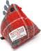 Deurstopper Kip Red/Grey - Harris Tweed - Handgemaakt - Caroline Wolfe Murray Scotland