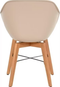 Hartman Set van 2 IRIS Stoelen - Houten Onderstel - 42.5 cm Zithoogte - Beige