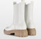 POSH by Poelman LITA - Chelsea boots - Imitatieleer - Crème wit - Maat 40
