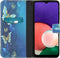 iMoshion Hoesje Geschikt voor Samsung Galaxy A22 (5G) Hoesje Met Pasjeshouder - iMoshion Design Softcase Bookcase - Blauw / Meerkleurig / Blue Butterfly