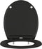 vidaXL - Snelle - Release - Toiletbril - met - Soft - Close - Duroplast - Zwart
