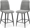 Barstoel Pumba - Lichtgrijs (set van 2 stoelen)