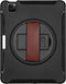 Tablet Hoes Geschikt voor iPad Air 5 (2022) /iPad Air 11 inch (2024) M2 / iPad Air 4 (2020) - Defender Backcover met strap - Zwart