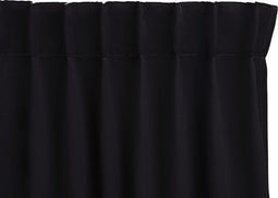 LIFA LIVING Gordijn - Verduisterend - Geluidswerend - Zwart - 150 x 250 cm
