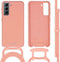 iMoshion Hoesje Geschikt voor Samsung Galaxy S21 Hoesje Met Koord - iMoshion Color Backcover met afneembaar koord - oranje